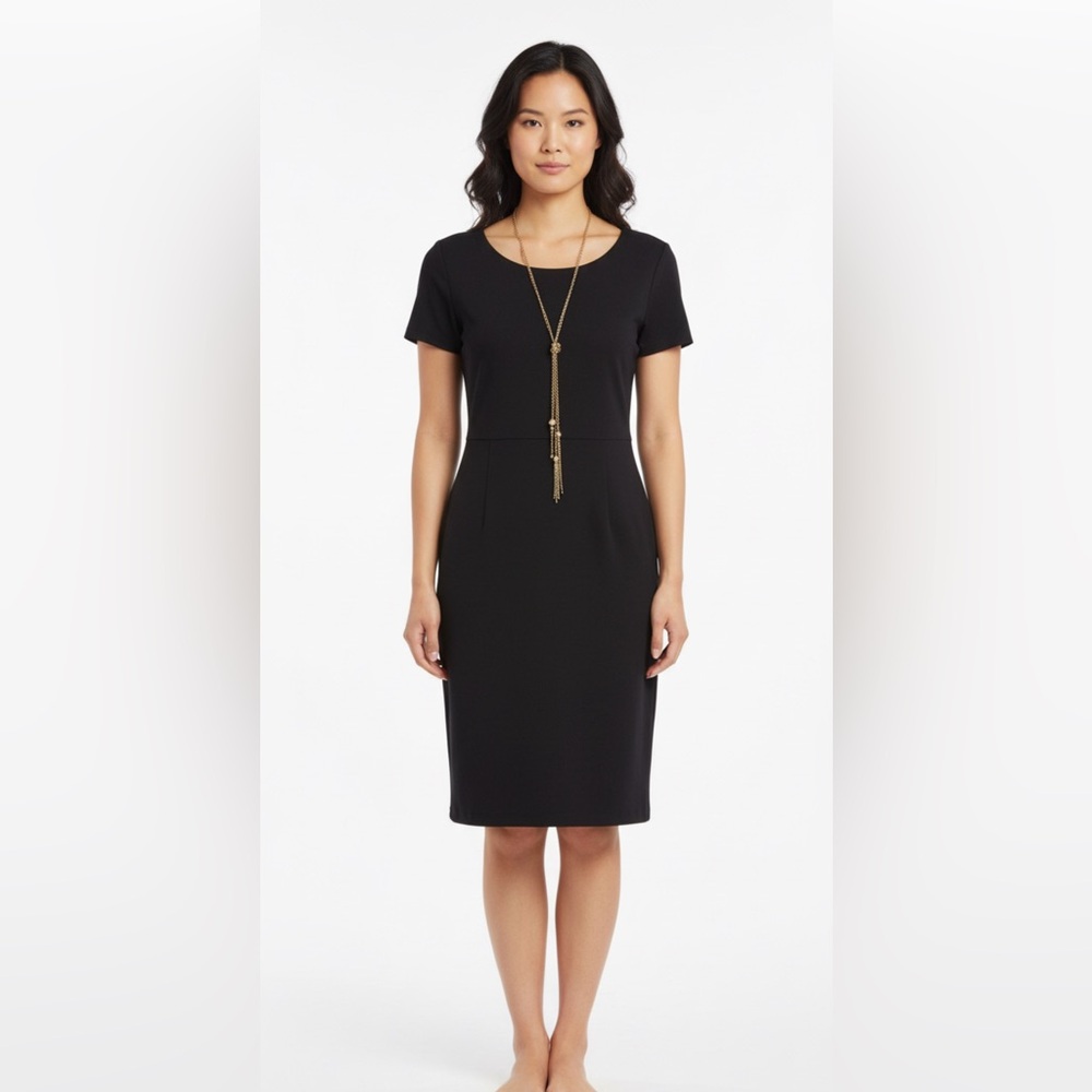 DVF jersey little black dress